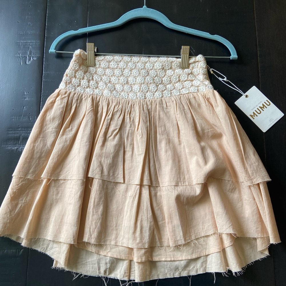 SHOW ME YOUR MUMU Ruffle Mini Skirt